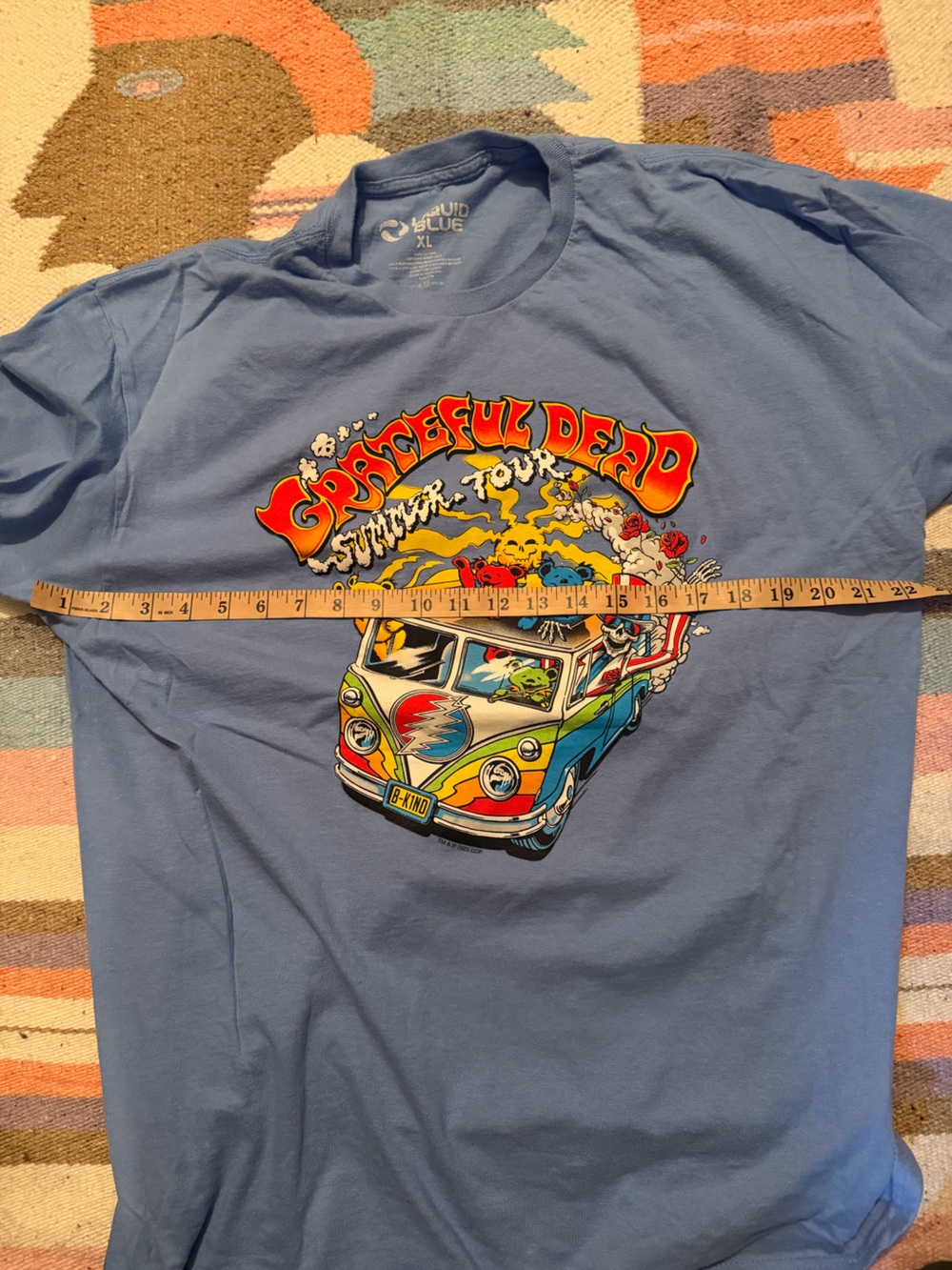 The Grateful Dead Summer Tour 2023 Band Liquid blue T Shirt Mens Size XL - Picture 4 of 7